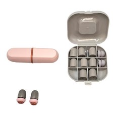 BnRU 3層矽膠降噪耳塞 附收納盒 粉色, 1入, 1組