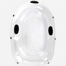 SUNNYWATER 1人用透明充氣船, 顏色隨機, 1個