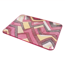 珊瑚絨地墊 抽象波紋, 2片/組, 1入, 60 x 40 x 0.9cm