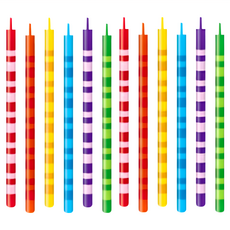 tescoma Delicia繽紛生日蠟燭, 石蠟材質, 彩色, 1組