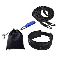 AD-ROCKET 360度體能訓練阻力帶 大全配 橡膠 海綿 材質 1組, 黑色, 藍色