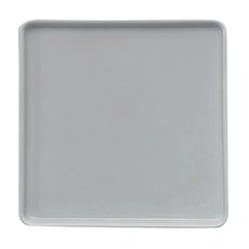 SSUEIM LEED系列 莫蘭迪陶瓷方形淺盤, 1個, 灰色