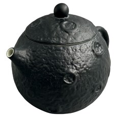 星球陶瓷泡茶壺, 黑色, 220ml, 1個