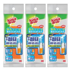 3M Scotch-Brite 百利 不鏽鋼瓶刷 補充包, 橘色, 3支