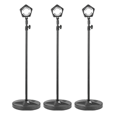 AHOYE 落地式兩用懶人吹風機支架/手機支架, 黑色, 3個