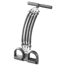 MICHAEL FITNESS 麥克健身 黑旋風腳蹬拉力器 男女通用 TPE材質, 52 x 26.5cm, 黑色, 1個