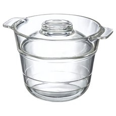 HARIO 好璃奧 清透玻璃便利飯釜 XRCP-1 900g, 透明色, 1個