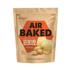 LOTTE 樂天 Air Baked 洋芋片 原味, 70g, 6包