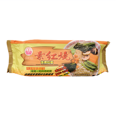 崇德發 素紅燒快煮拉麵 4片, 400g, 1包