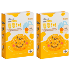 農純鄉 鮮乳南瓜粥 1歲以上 4包, 南瓜泥, 600g, 2盒