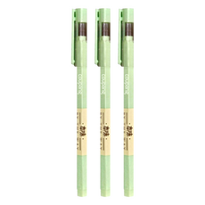 ACE 英士 六角桿中性筆 0.5mm, 綠桿, 3支
