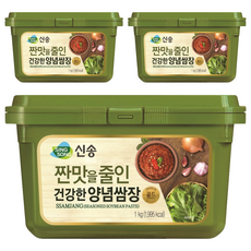 SING SONG 減少鹹味的健康調味包飯醬，韓國產洋蔥，含黃豆、小麥, 1kg, 3盒