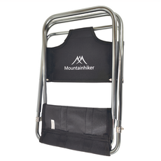 MOUNTAINHIKER 山之客 靠背小馬紮 SZK61, 黑色, 1個
