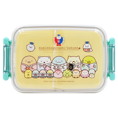 Skater 銀離子分格方形便當盒 RBF3ANAG 450ml, 角落生物款, 1個