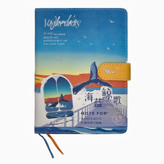 NOTE FOR 磁釦手帳本 海藍鯨歌130 x 180mm, 海藍鯨歌, 1本