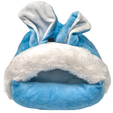 兔耳朵 溫暖舒適 倉鼠窩 墊子可單獨換洗, 藍色, 56g, 1個