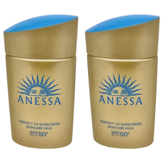 ANESSA 安耐曬 金鑽高效防曬露NA 5X版, 全方位UV防護 清爽乳液 SPF50+, 60ml, 2瓶