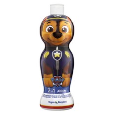 AIR-VAL Paw Patrol 汪汪隊 沐浴洗髮精 萌Q收藏版 警察阿奇 400ml 雙效合一 全膚質適用, 1瓶