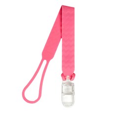 Sillymann 100%多功能鉑金矽膠夾 彈性矽膠繩 清洗簡單, 粉色, 1入