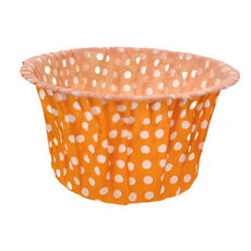 Ideal Wrapping 毅典 瑪芬杯100個 MF50*40*70 耐熱220°C 100cc/個, 橘點, 1組