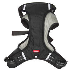 背心式防衝撞寵物反光背帶 XL, 黑色, 1個