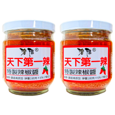 老溫 天下第一辣特製辣椒醬, 極辣 請逐滴添加, 195g, 2罐