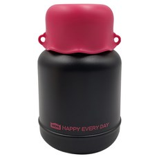 悅生活 Best buy 美型荷葉316不鏽鋼燜燒罐 (680ml) 黑色, 1個