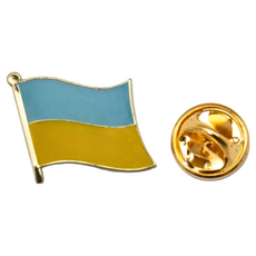 A-ONE 匯旺 別針 15mm x 12mm, 烏克蘭 國旗, 1件