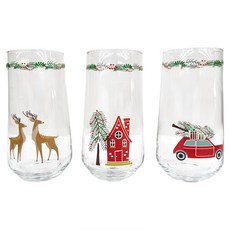 LCW HOME 聖誕節玻璃杯套裝 470ml, 3個