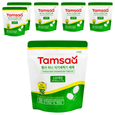 Tamsaa 迷你洗碗錠 120入, 5g, 6包