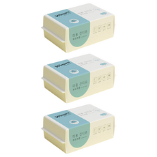 Wimarn 一次性洗臉巾, 升級加厚, 乾濕兩用, 親膚柔軟, 不含螢光劑, 獨立包裝, 15*20cm, 珍珠紋, 3包