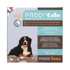 Prodi’Pets 法國普洛迪安瓶 情緒穩定益生菌 藍色 大型犬適用, 30支, 壓力緩解/安撫情緒/注意力集中, 1盒