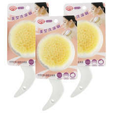 巧巧 美型洗澡刷 20 x 9 x 4cm, C3219, 3支, 1入