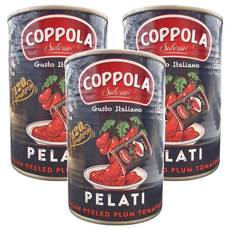 COPPOLA 柯波拉 天然無加鹽去皮整粒番茄, 400g, 3罐