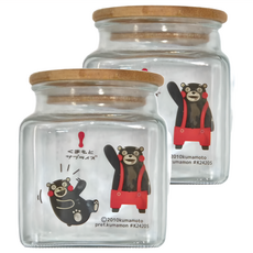 GLASSHOUSE 儲物罐, K24205, 熊本熊授權, 1組, 725ml