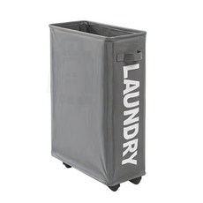 妃妃嚴選 桌下帶輪洗衣置物籃 迷你款, 淺灰色