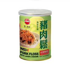 味一 海苔芝麻豬肉鬆 屏東名產 防潮罐裝, 200g, 1罐