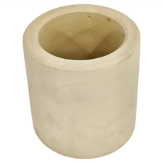 厚圓柱水泥盆 外直徑8cm 內徑6cm x 高8.5cm, 黃色, 1個