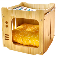 大電視款寵物床，含厚墊子, C16, 38 × 38 × 38cm, 1個