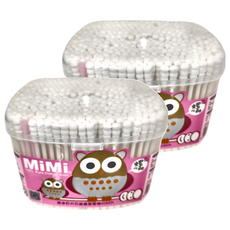 MiMi 咪咪 純棉 螺旋棉棒, 400支, 2個