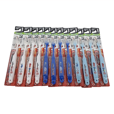 EBISU TOMICA 兒童牙刷 0.5-2歲/2-6歲, TOMICA 白色 + 深藍色 + 淺藍色, 12支, 1盒