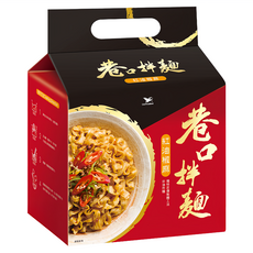 統一 巷口拌麵 紅油椒麻 每份105公克, 4包