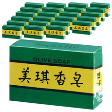 美琪 香皂，橄欖油精華，泡沫細緻，台灣製造, 85g, 24個