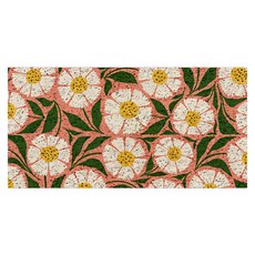 好物良品 花卉系列 大尺寸可剪裁玄關大門絲圈刮泥墊 120 x 60cm, 春日花語, 1個