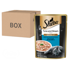 希寶 Sheba 鮪魚及鯛魚 貓主食餐包 70g x 24包, 鮪魚 + 鯛魚, 48包