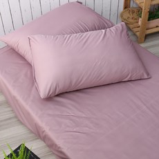 伊柔寢飾 德國魯道夫銀離子抗菌防蟎防水保潔墊枕頭套組, 75 x 45cm, 粉色
