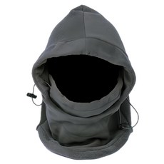 ButterFly Fish 蝴蝶魚 防風保暖雙層頭套/套帽, 高彈性設計，適合各種頭圍，大人小孩皆宜，全面保暖，口鼻耳不受寒風侵襲, 51 x 32cm, 黑色, 1個