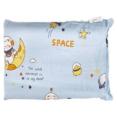 100%天然兒童乳膠枕頭 1000g, 宇航員, 26 x 43 x 6.5cm
