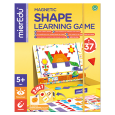 mierEdu 磁性遊戲盒 ME3207 套裝 5+年齡 2合1 37個學習磁鐵, 創意形狀, 1盒