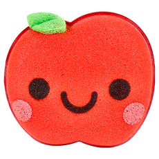 KOKUBO 小久保 蘋果造型菜瓜布 輕鬆清潔不傷碗盤, 1個, 1入